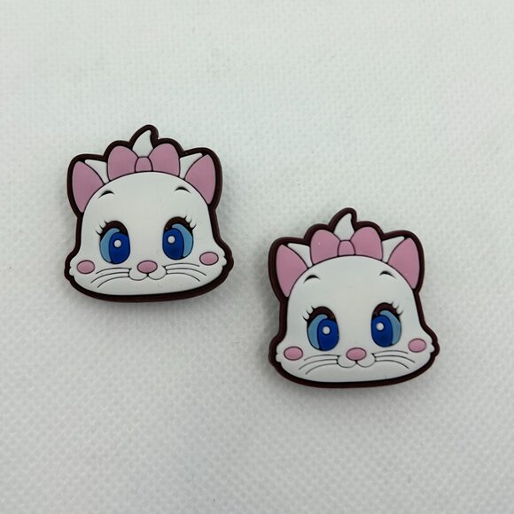 BOGO! Crocs Style Shoe Charms Jibbitz - Disney Tsum Aristocats Marie 2pc Set - Picture 2 of 5